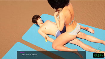 Seharian Di Pantai Dengan Ibu Tiri Seksi Yang Bikin Nafsu Bergolak