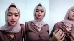 Ukhti Berhijab Cantik Meremas Payudara Seksi Secara Live
