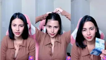 Almira Tampilkan Belahan Dada Menggoda