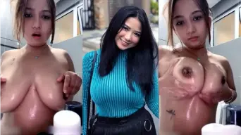 Goyang Payudara Besar Di Kamar Mandi