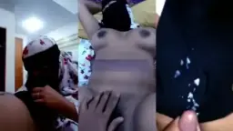 Goyang Ganas Memek Mulus Wanita Bercadar Di Kamar Kos