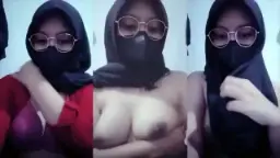 Live Barbar Abg Berkacamata Pakai Hijab Toge