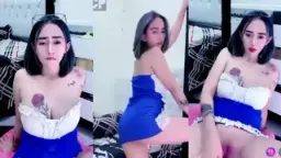 Vio Toket Bulat Cewek Tato, Bikin Sange Berat